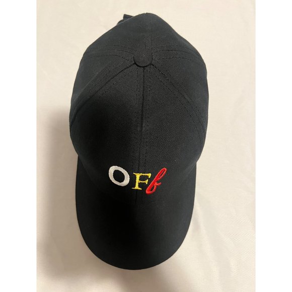 Off-White Women's Black Embroidered Logo Baseball Cap Hat One size fits all - Picture 2 of 12